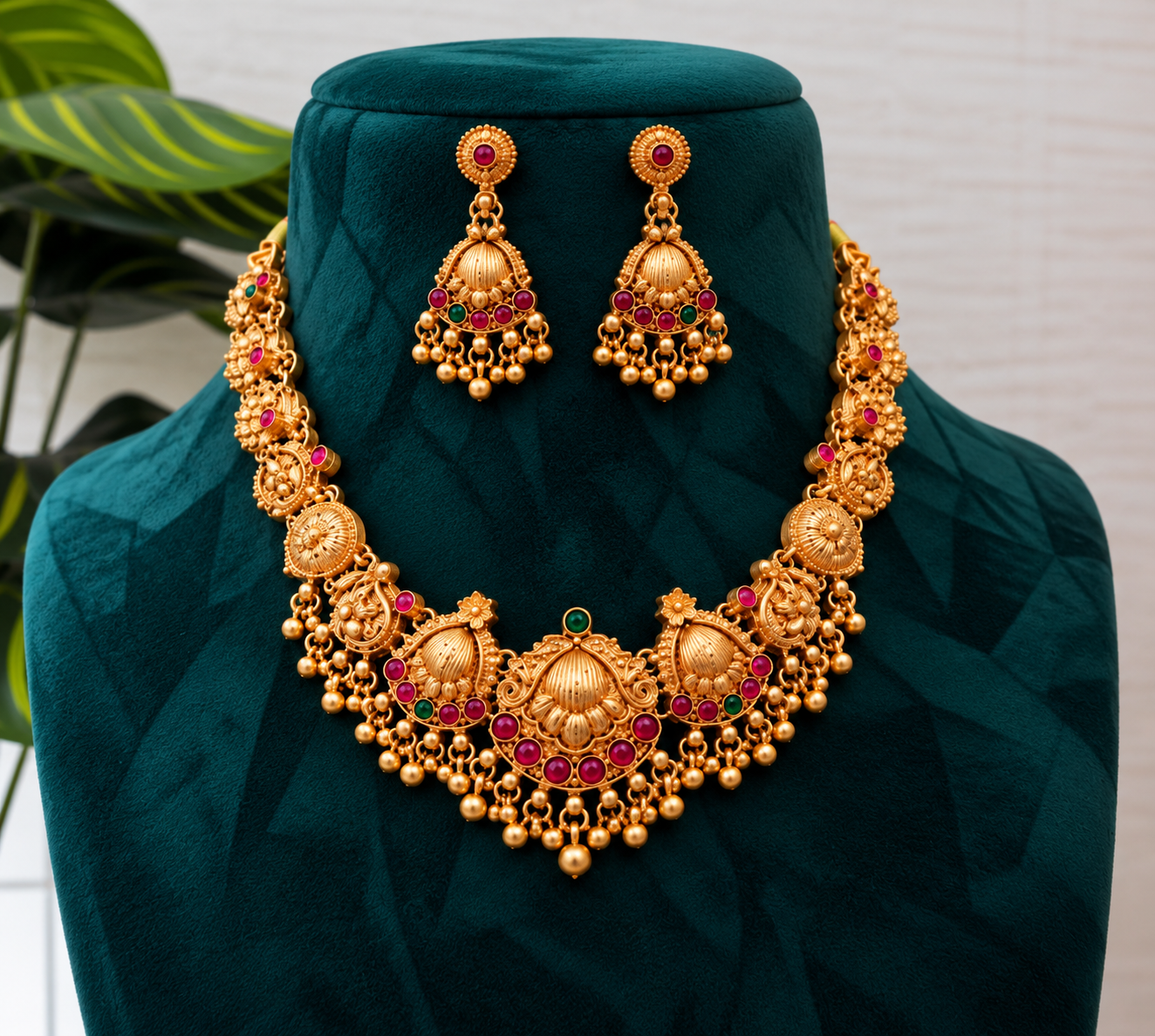 antique gold temple jewelry set antique gold temple jewelry set
