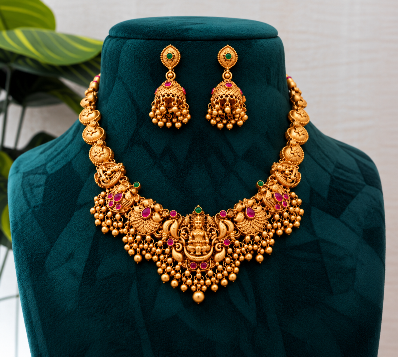 temple gold jewelry on teal velvet temple gold jewelry on teal velvet